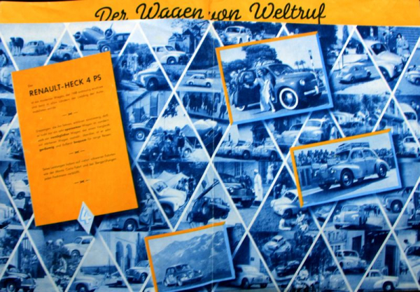 Renault 4 CV Modelprogram 1948 Carbrochure (10353)